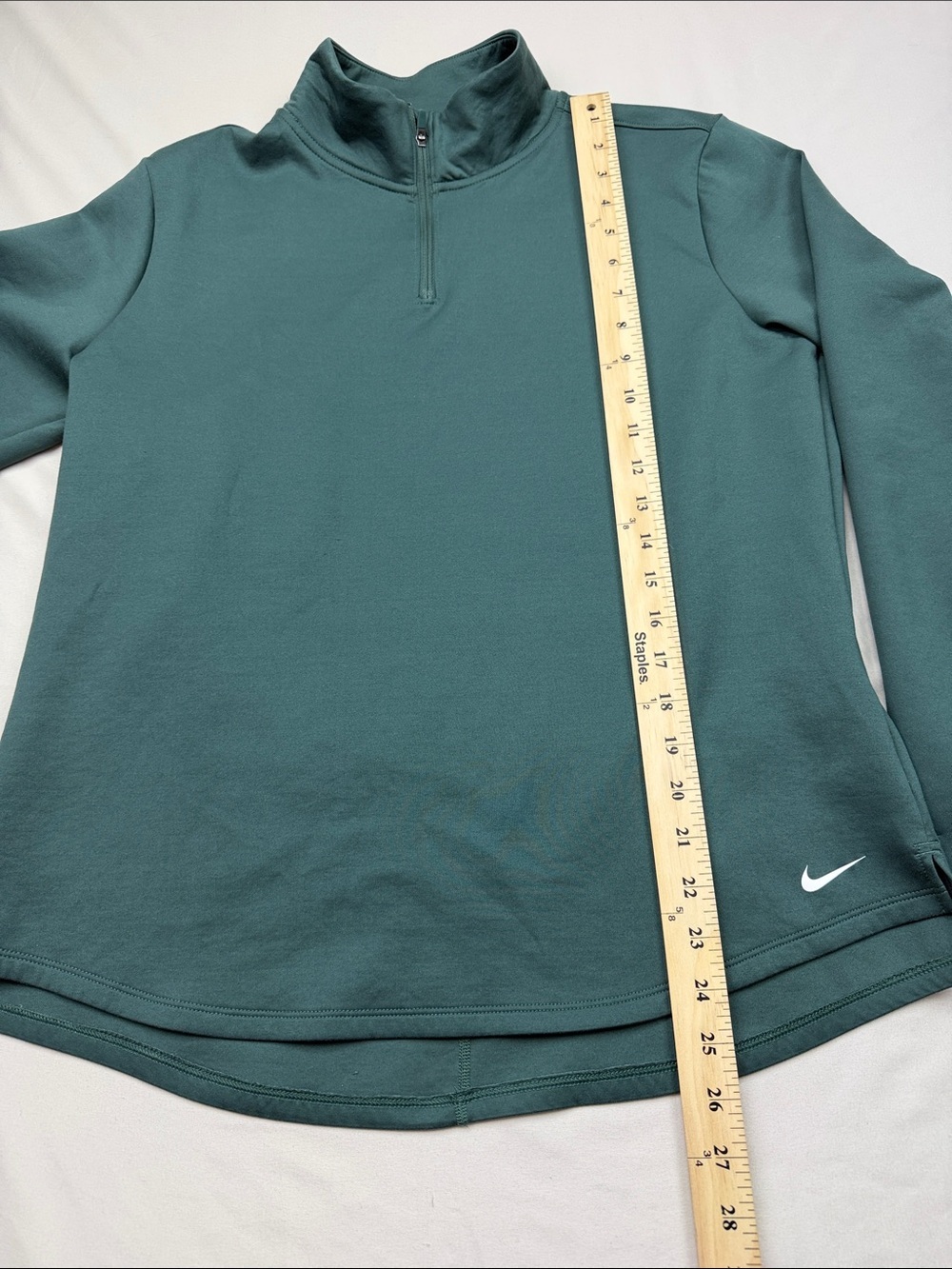 Nike Green Quarter-Zip Pullover ThermaFit - Picture 2 of 9